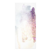 paarse glitter-waterverf voor rackkaart reclamekaart (Achterkant)