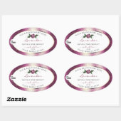 Paarse Glitter White Floral Product Labels Logo (Vel)