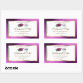 Paarse Glitter White Product Labels Ladybug Logo (Vel)
