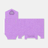 Paarse glitter zoet 16 gunst geschenkdoos bedankdoosjes (Uitgevouwen)