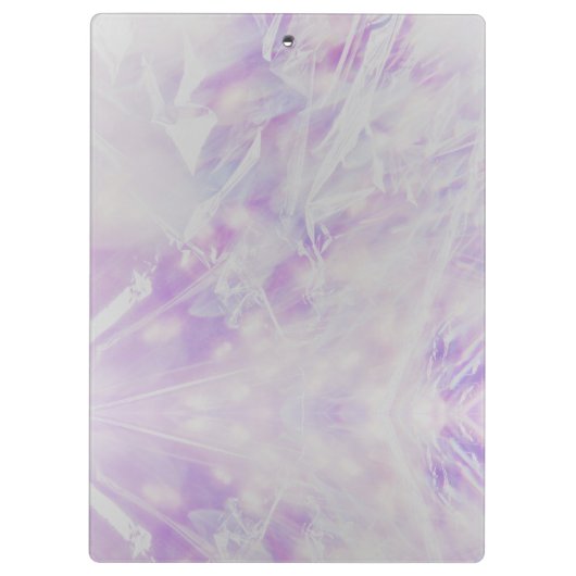 Paarse glitterachtergrond klembord (Achterkant)