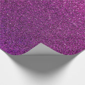 Paarse glitterachtergrondglitterspleet cadeaupapier (Hoek)