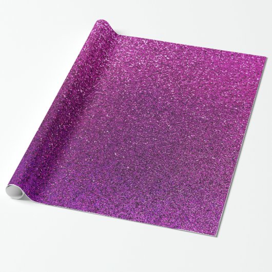 Paarse glitterachtergrondglitterspleet cadeaupapier (Uitgerold)