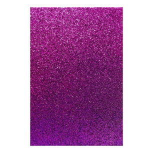Paarse glitterachtergrondglitterspleet poster