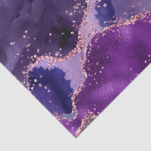 Paarse glitterachtige agaattextuur tissuepapier (Detail)