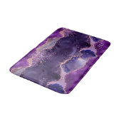 Paarse Glitterende Agaat Textuur Badmat (Gekanteld)