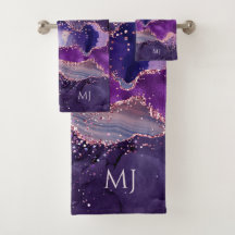 Paarse Glitterende Agate Textuur