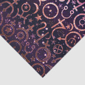 Paarse Glitterende Planetaire Universum Ruimte Pla Tissuepapier (Detail)