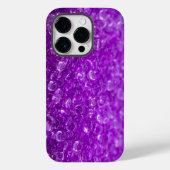 Paarse glitterkristallen Case-Mate iPhone case (Achterkant)