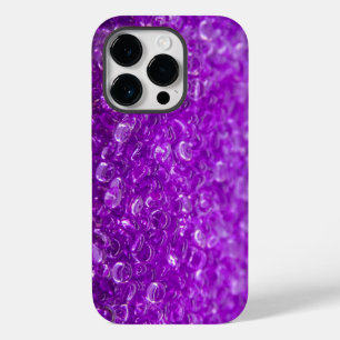 Paarse glitterkristallen Case-Mate iPhone 14 pro hoesje
