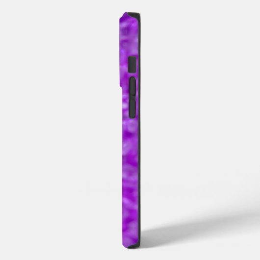 Paarse glitterkristallen Case-Mate iPhone case (Achterkant / Links)