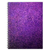 paarse glitterlaptop notitieboek (Voorkant)