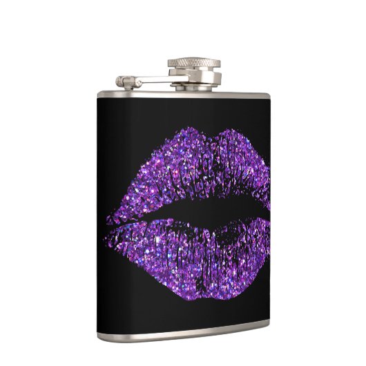 Paarse glitterliften heupfles (Rechts)