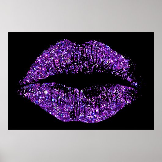Paarse glitterliften poster (Voorkant)