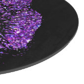 Paarse glitterliften snijplank (Hoek)