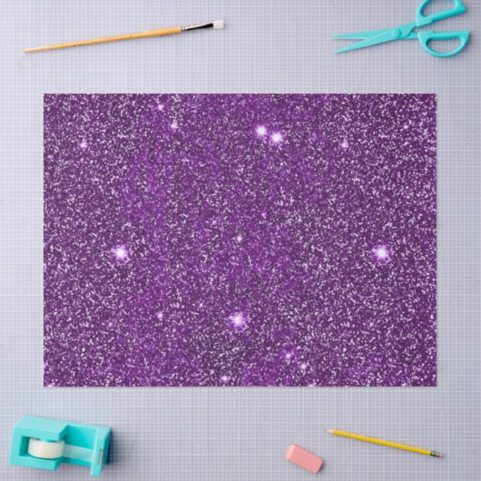Paarse glitterpapier tissuepapier (Craft)