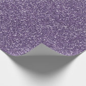 Paarse-glitterpatroon Cadeaupapier (Hoek)