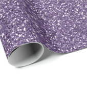 Paarse-glitterpatroon Cadeaupapier (Rol Hoek)