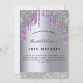 Paarse glitterspleet kaart (Voorkant)