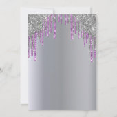 Paarse glitterspleet kaart (Achterkant)