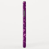 Paarse glittersterren Case-Mate iPhone case (Achterkant/rechts)