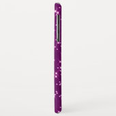 Paarse glittersterren Case-Mate iPhone case (Achterkant/links)