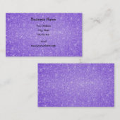 Paarse glittersterren visitekaartje (Voorkant / Achterkant)