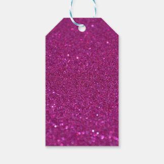 Paarse Glittery Gift Labels Cadeaulabel