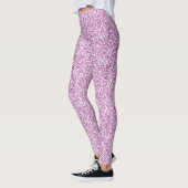Paarse glittery look Leggings (Links)
