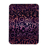 Paarse Glittery Planetary Universe Space Planets Magneet (Verticaal)