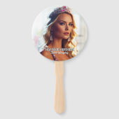 Paarse Glitz Pageant Fan Wavers - Set van Fans Handwaaier (Voorkant)