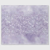 Paarse Glitzy Glitter Cadeaupapier (Vlak)