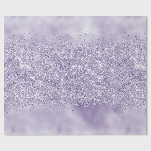 Paarse Glitzy Glitter Cadeaupapier (Vlak)