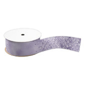 Paarse Glitzy Glitter           Grosgrain Lint (Spoel)