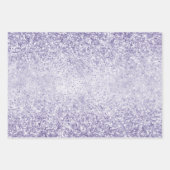 Paarse Glitzy Glitter            Inpakpapier Vel (Voorkant 3)