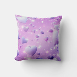Paarse gloed hart Sierkussen