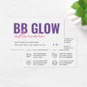 Paarse gloed na Kaart voor zorginstructie (Bureau)