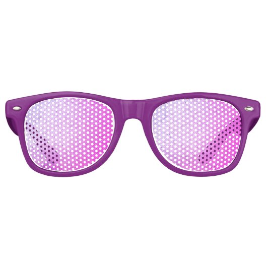Paarse gloed retro zonnebril (Voorkant)