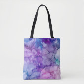 Paarse gloed tote bag (Voorkant)