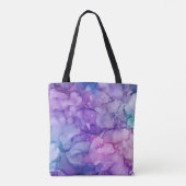Paarse gloed tote bag (Achterkant)