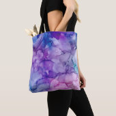 Paarse gloed tote bag (Dichtbij)