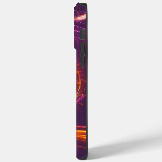 Paarse gloeiende licht levendige Galaxy mobiele te Case-Mate iPhone Case (Achterkant / Links)