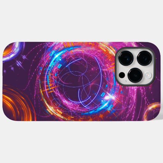 Paarse gloeiende licht levendige Galaxy mobiele te Case-Mate iPhone Case (Achterkant (horizontaal))