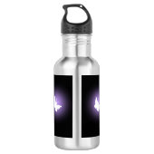 ✨ Paarse Glow & Butterflies 18oz Waterfles (Achterkant)