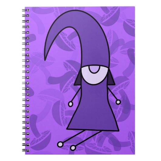 Paarse Gnome Notitieboek (Voorkant)