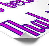 Paarse God zei het Poster (Hoek)