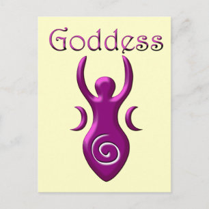 Paarse Goddess Briefkaart