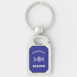 Paarse Godin Rijzende Sleutelhanger