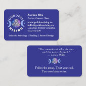 Paarse Godin Rising Visitekaartje (Voorkant / Achterkant)