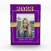 Paarse Gold Class of 2023 Afstuderen Keepomwille Fotoblokken (Voorkant)